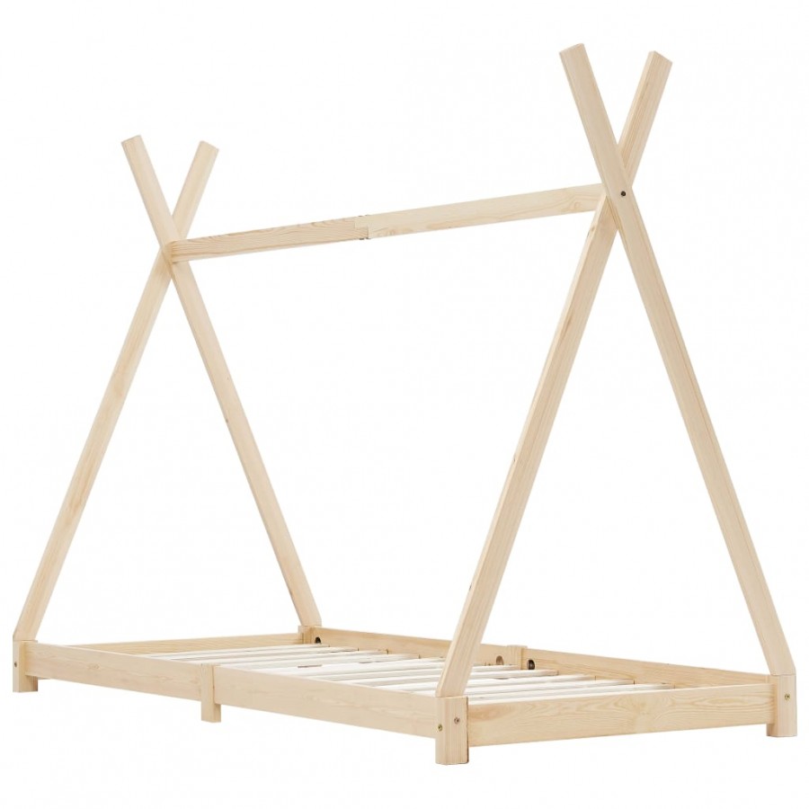 Lit d'enfant Bois de pin massif 70x140 cm Lit d'enfant Bois de pin massif 70x140 cm