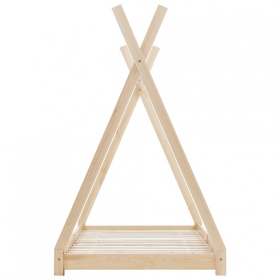 Lit d'enfant Bois de pin massif 70x140 cm Lit d'enfant Bois de pin massif 70x140 cm
