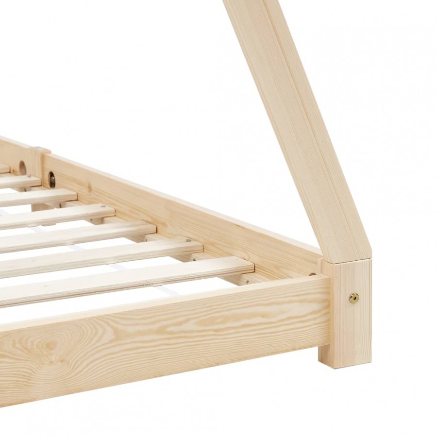 Lit d'enfant Bois de pin massif 70x140 cm Lit d'enfant Bois de pin massif 70x140 cm