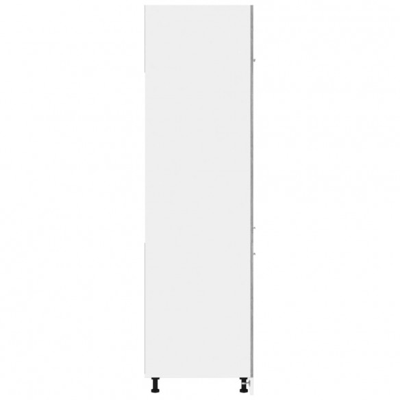 Armoire à réfrigérateur Sonoma gris 60x57x207 cm Bois