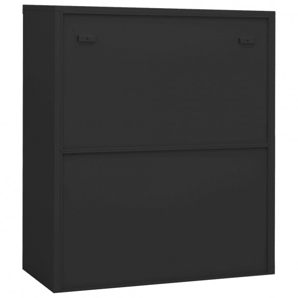 Armoire de bureau et jardinière Anthracite 90x40x128 cm Acier