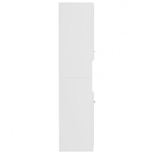 Armoire de salle de bain Blanc 30x30x130 cm Aggloméré