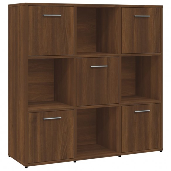 Bibliothèque Chêne marron 90x30x90 cm Bois d'ingénierie