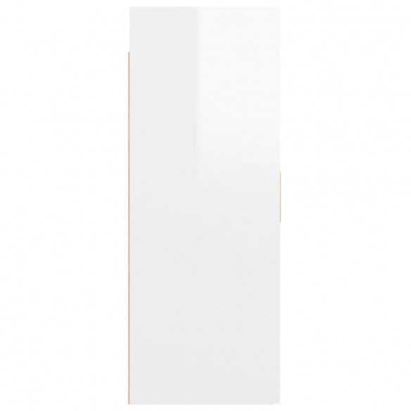 Armoire murale suspendue Blanc brillant 69,5x34x90 cm