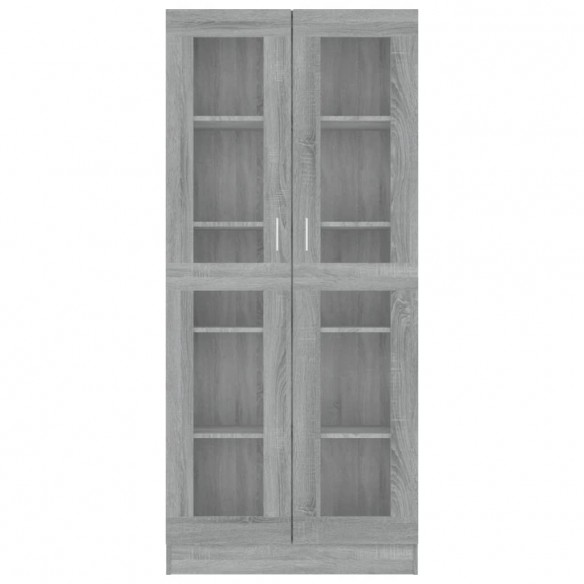 Armoire à vitrine Sonoma gris 82,5x30,5x185,5cm Bois ingénierie