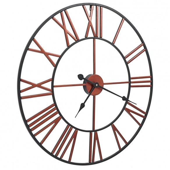 Horloge murale Métal 58 cm Rouge