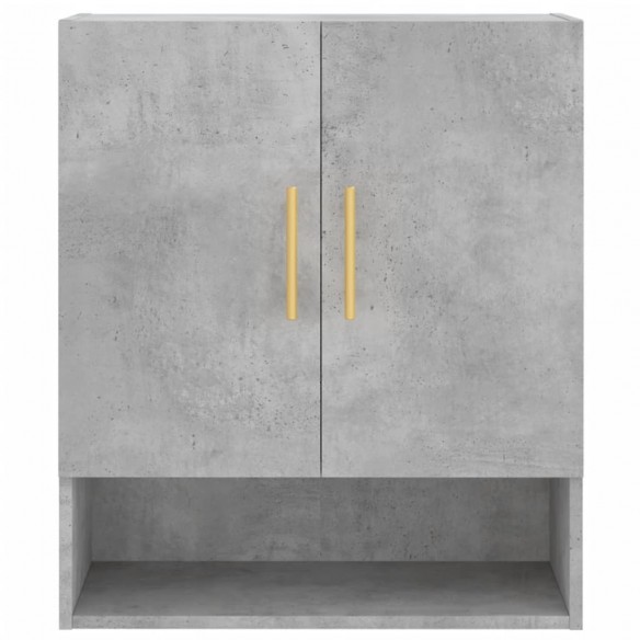 Armoire murale gris béton 60x31x70 cm bois d'ingénierie