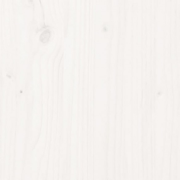 Tête de lit Blanc 185,5x4x100 cm Bois massif de pin