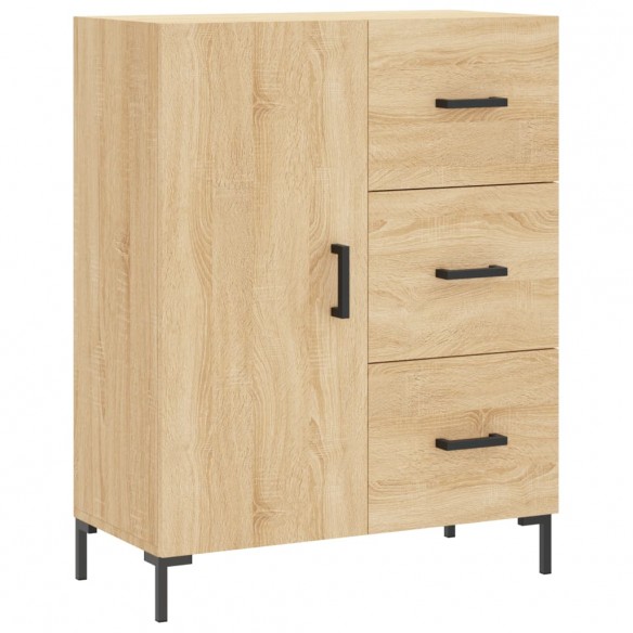 Buffet haut Chêne sonoma 69,5x34x180 cm Bois d'ingénierie