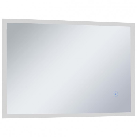 Miroir mural à LED de salle de bain et capteur tactile 100x60cm