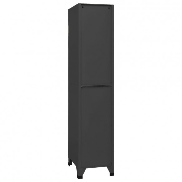 Armoire à casiers Anthracite 38x45x180 cm Acier