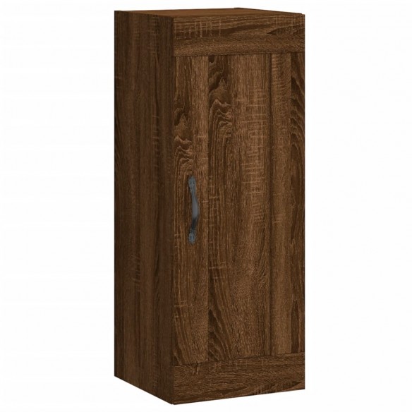 Buffet haut Chêne marron 34,5x34x180 cm Bois d'ingénierie