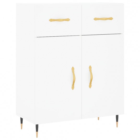 Buffet blanc 69,5x34x90 cm bois d'ingénierie