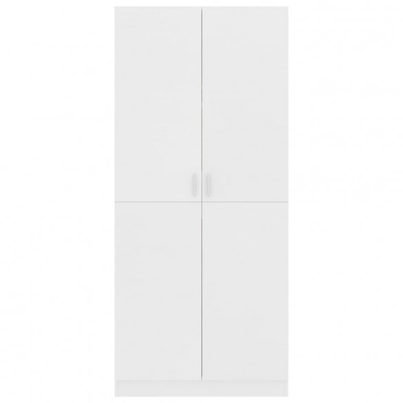 Garde-robe Blanc 80x52x180 cm Aggloméré