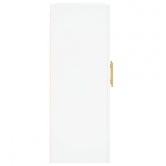 Armoires murales 2 pcs blanc bois d'ingénierie