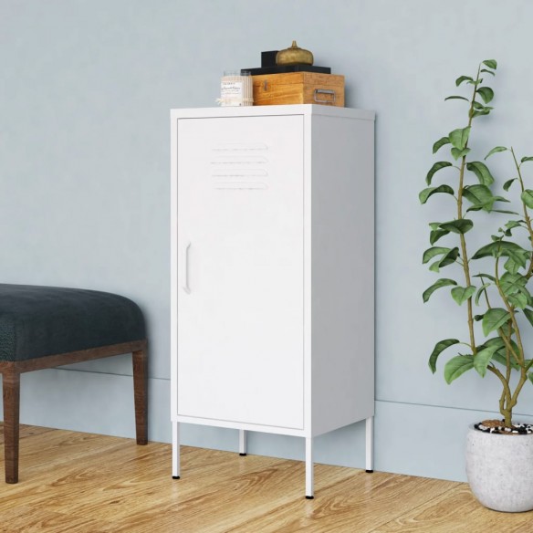 Armoire de rangement Blanc 42,5x35x101,5 cm Acier