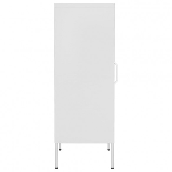 Armoire de rangement Blanc 42,5x35x101,5 cm Acier