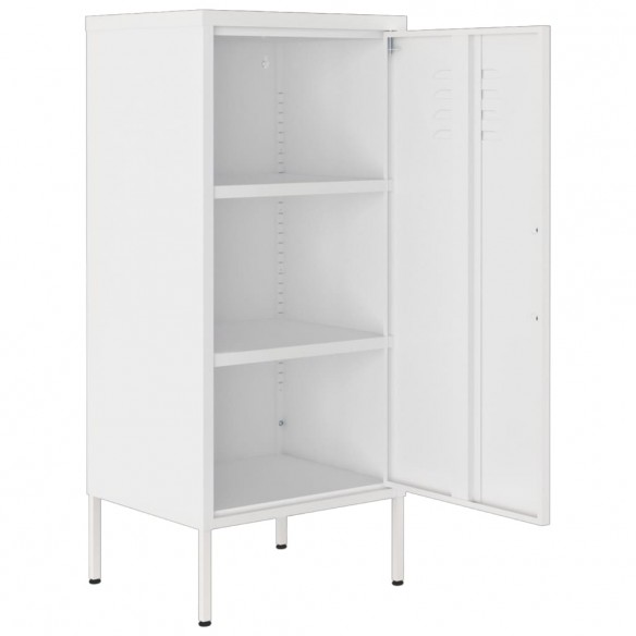 Armoire de rangement Blanc 42,5x35x101,5 cm Acier