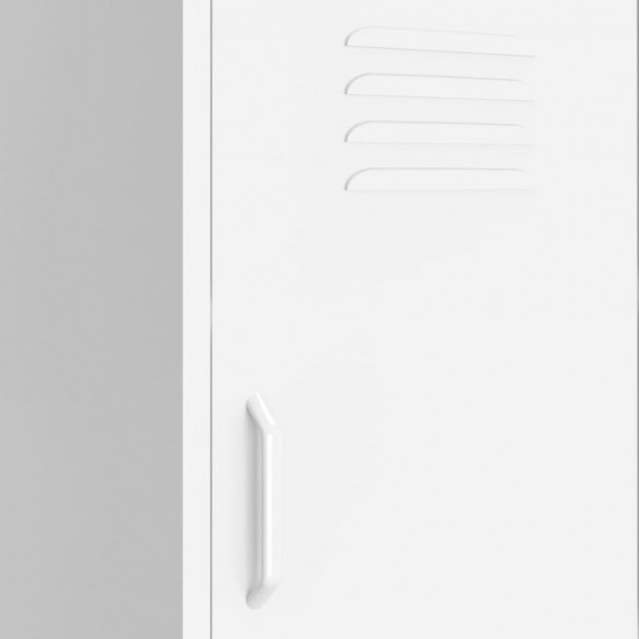 Armoire de rangement Blanc 42,5x35x101,5 cm Acier