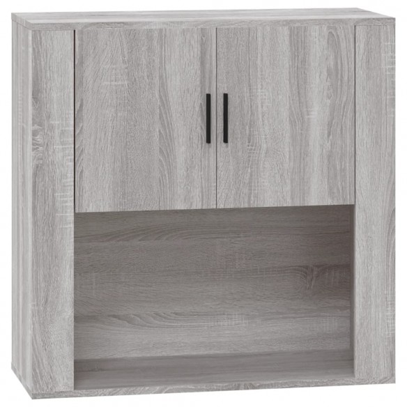 Armoire murale Sonoma gris 80x33x80 cm Bois d'ingénierie