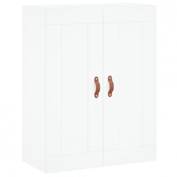 Armoires murales 2 pcs blanc bois d'ingénierie