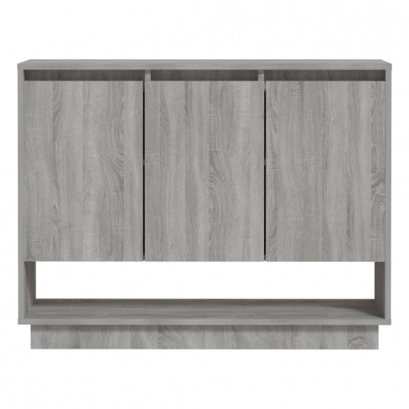 Buffet Sonoma gris 97x31x75 cm Aggloméré