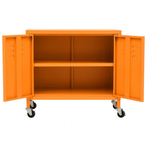 Armoire de rangement Orange 60x35x56 cm Acier