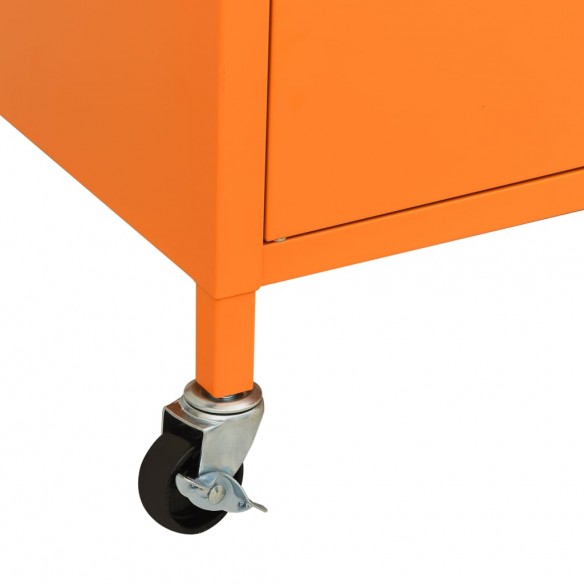 Armoire de rangement Orange 60x35x56 cm Acier