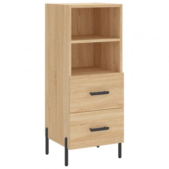 Buffet haut Chêne sonoma 34,5x34x180 cm Bois d'ingénierie