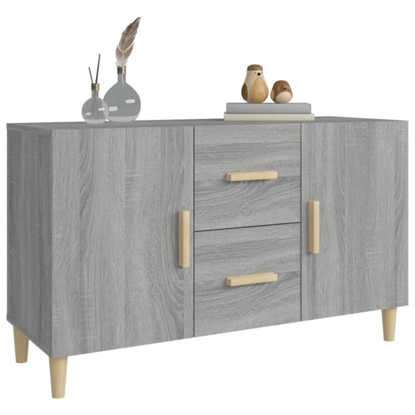 Buffet sonoma gris 100x36x60 cm bois d'ingénierie