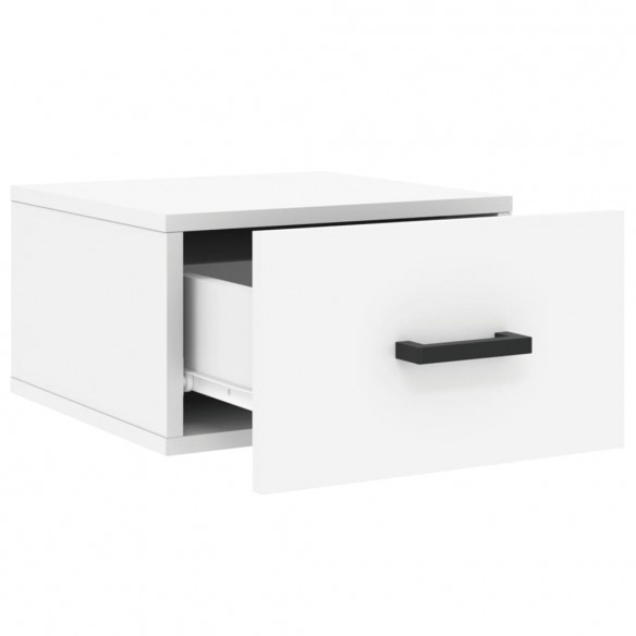 Tables de chevet murales 2 pcs blanc 35x35x20 cm