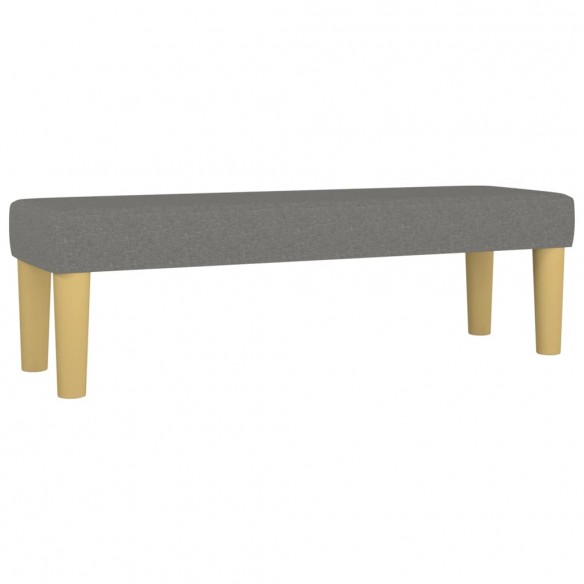 Banc Gris foncé 100x30x30 cm Tissu