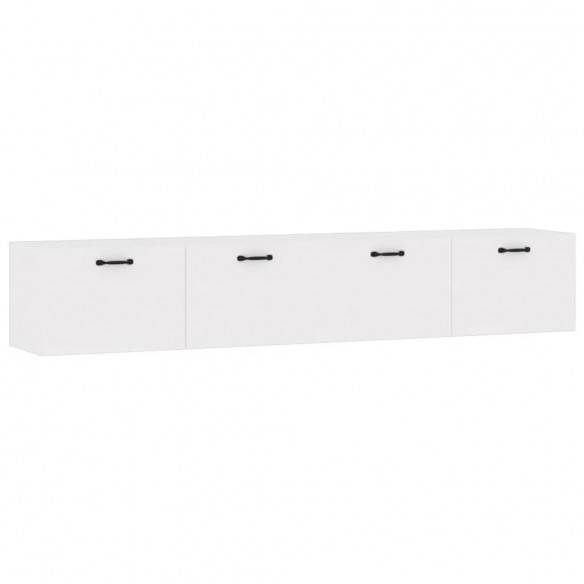 Armoires murales 2 pcs Blanc 100x36,5x35 cm Bois d'ingénierie