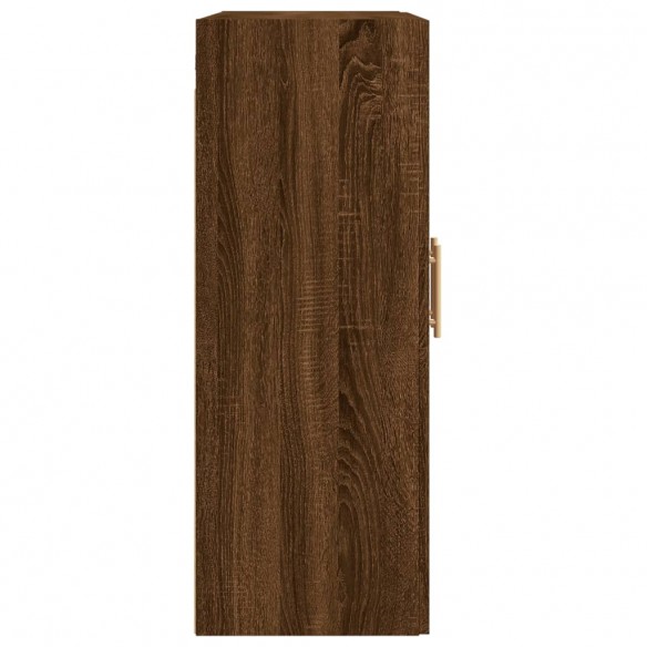 Armoires murales 2 pcs chêne marron bois d'ingénierie