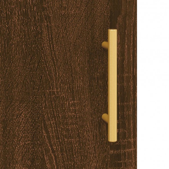 Armoires murales 2 pcs chêne marron bois d'ingénierie