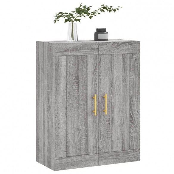 Armoire murale sonoma gris 69,5x34x90 cm bois d'ingénierie