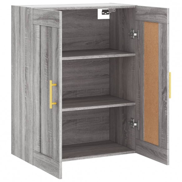 Armoire murale sonoma gris 69,5x34x90 cm bois d'ingénierie