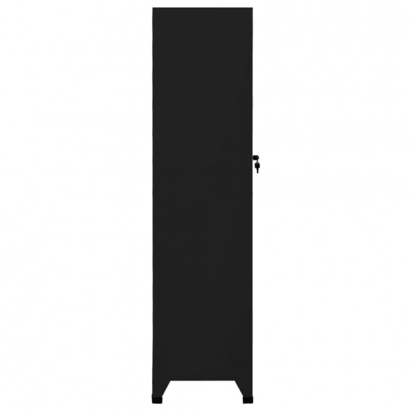 Armoire à casiers Noir 38x45x180 cm Acier