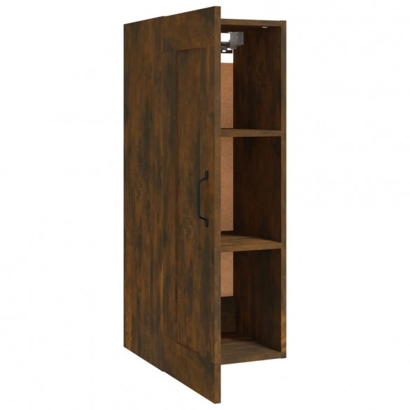 Armoire suspendue Chêne fumé 35x34x90 cm Bois d'ingénierie