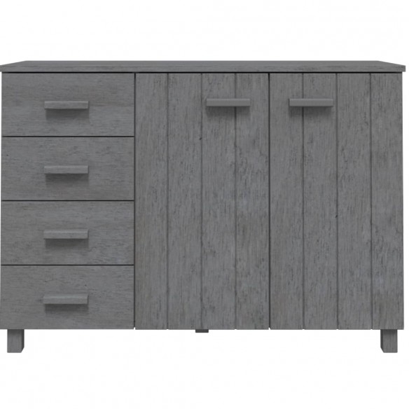 Buffet HAMAR Gris foncé 113x40x80 cm Bois massif de pin