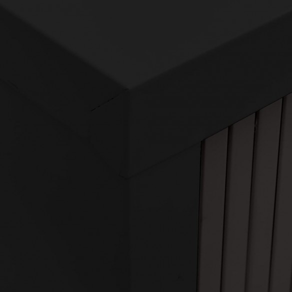 Armoire à portes coulissantes Noir 90x40x90 cm Acier