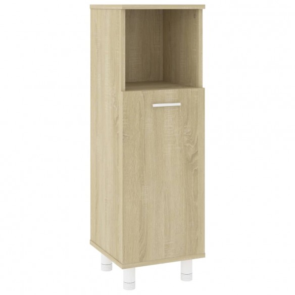 Armoire de salle de bain Chêne sonoma 30x30x95 cm Aggloméré