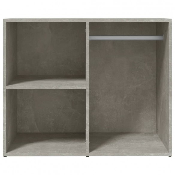 Armoire de dressing Gris béton 80x40x65 cm Bois d'ingénierie