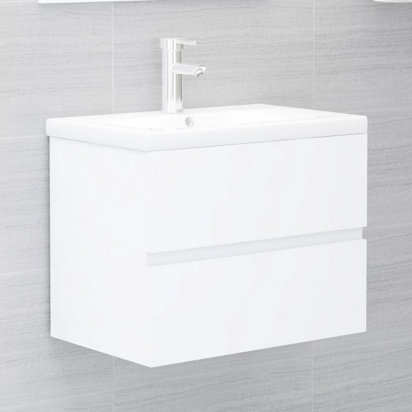 Ensemble de meubles de salle de bain Blanc Aggloméré