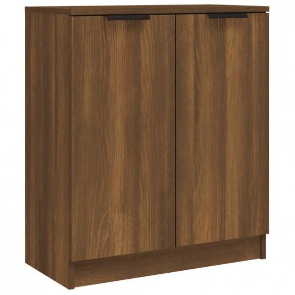 Buffets 2 pcs Chêne marron 60x30x70 cm Bois d'ingénierie