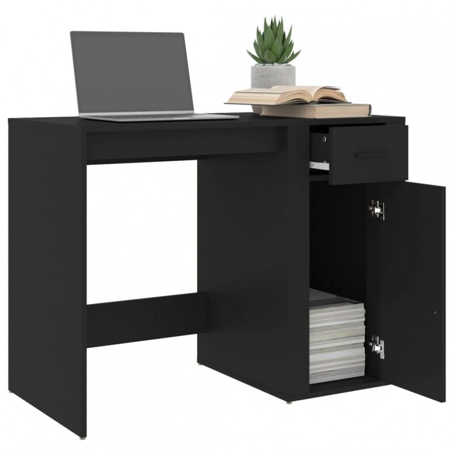 Bureau Noir 100x49x75 cm 