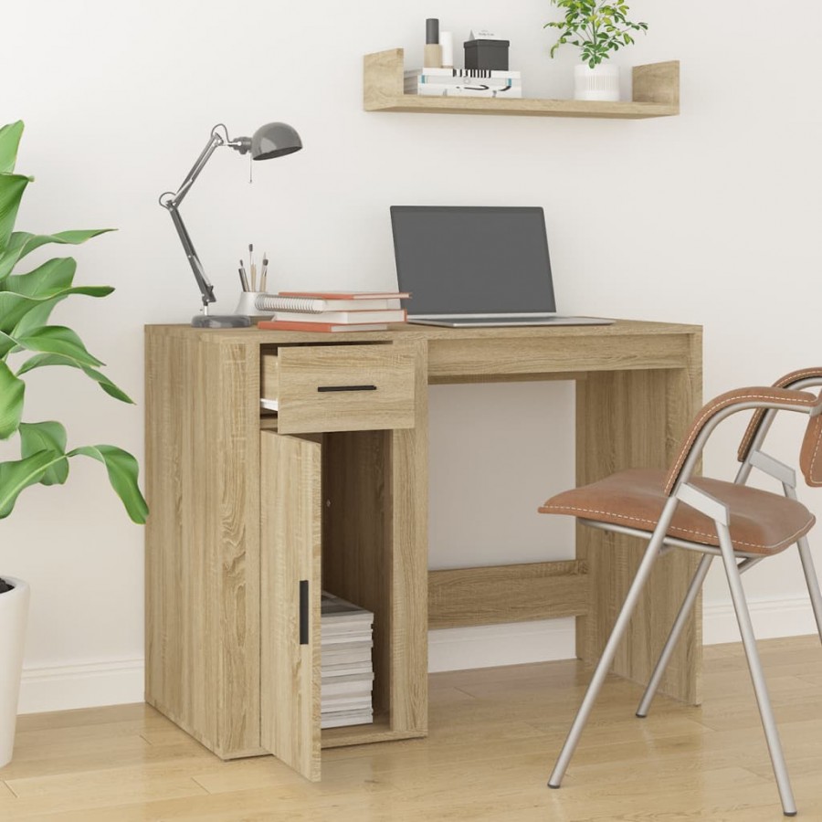Bureau Chêne sonoma 100x49x75 cm 