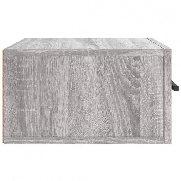 Table de chevet murale sonoma gris 35x35x20 cm