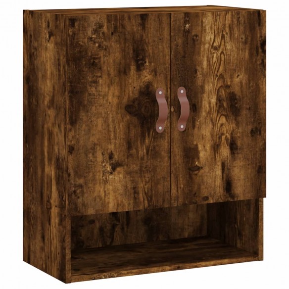 Armoire murale chêne fumé 60x31x70 cm bois d'ingénierie