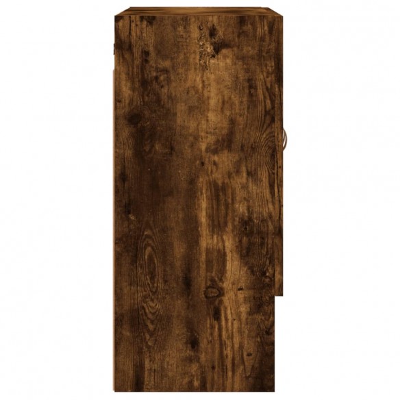 Armoire murale chêne fumé 60x31x70 cm bois d'ingénierie